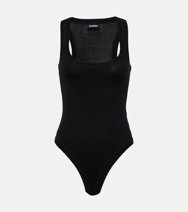  Jacquemus Jacquemus Le Body Gros Grain Cotton Bodysuit 
