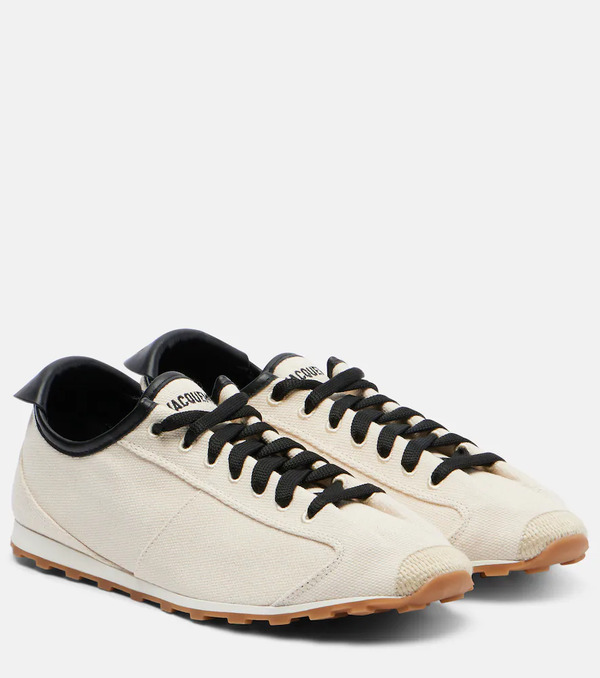 Jacquemus Jacquemus Leather-trimmed Canvas Sneakers 