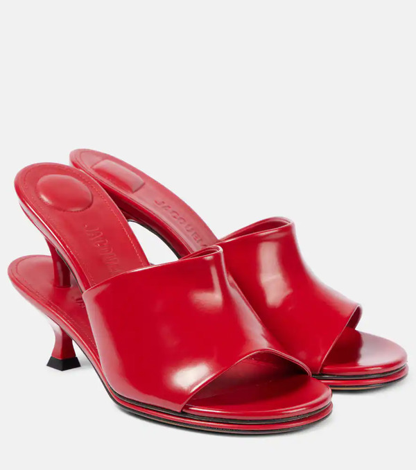  Jacquemus Jacquemus Les Doubles Mules Leather Mules 