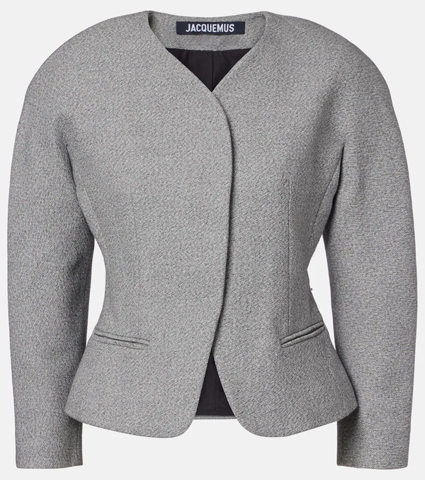  Jacquemus Jacquemus Ovalo Cotton And Wool Jacket 