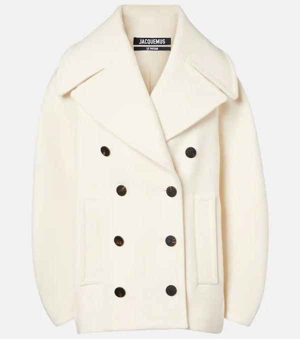  Jacquemus Jacquemus Ovalo Virgin Wool Peacoat 