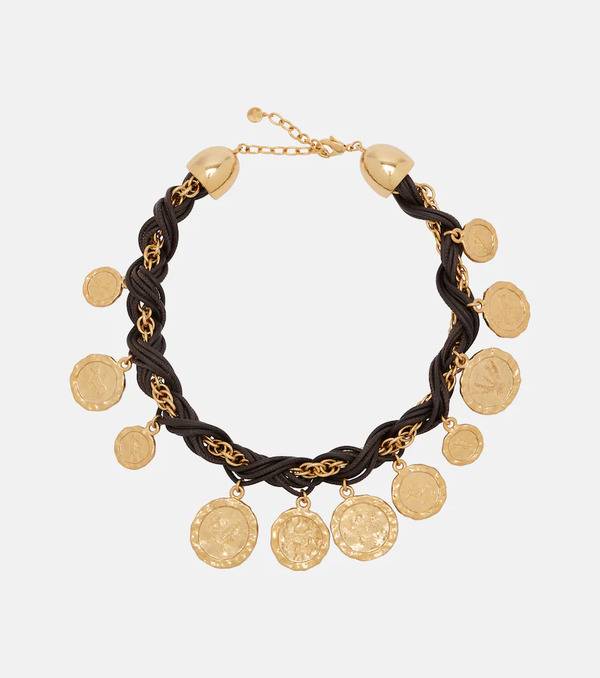  Jacquemus Jacquemus Piã¨ces Leather Charm Necklace 