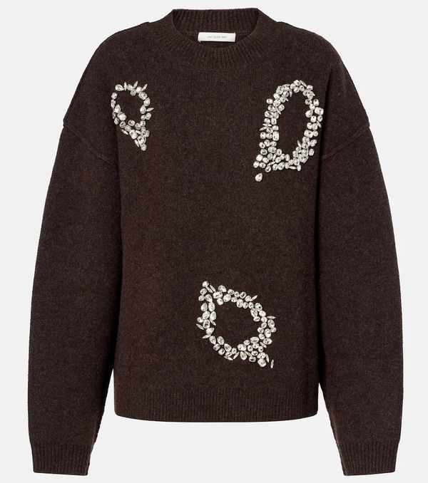  Jacques Wei Jacques Wei Embroidered Wool Sweater 