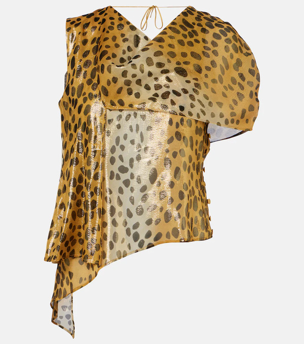 Jacques Wei Jacques Wei Silk-blend Lamã© Top 