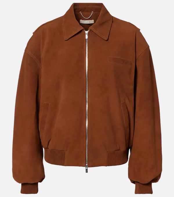  Jacques Wei Jacques Wei Suede Bomber Jacket 