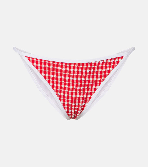  Jade Swim Jade Swim Bare Minimum Gingham Bikini Bottoms 
