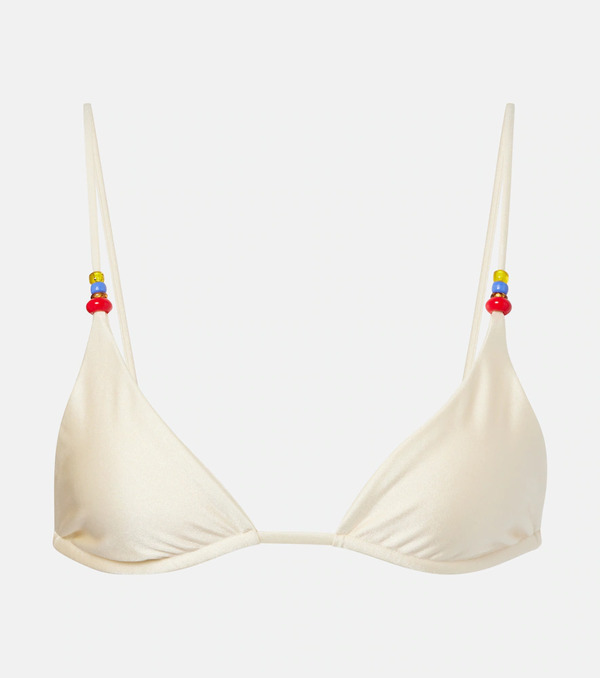  Jade Swim Jade Swim Via Beaded Bikini Top 
