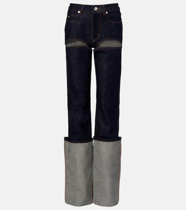  Jean Paul Gaultier Jean Paul Gaultier Cutout Straight Jeans 