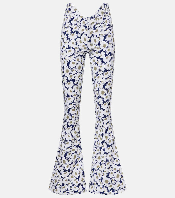  Jean Paul Gaultier Jean Paul Gaultier Floral Flared Jeans 