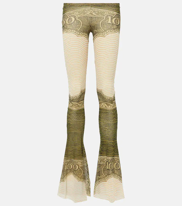  Jean Paul Gaultier Jean Paul Gaultier Printed Flared Pants 