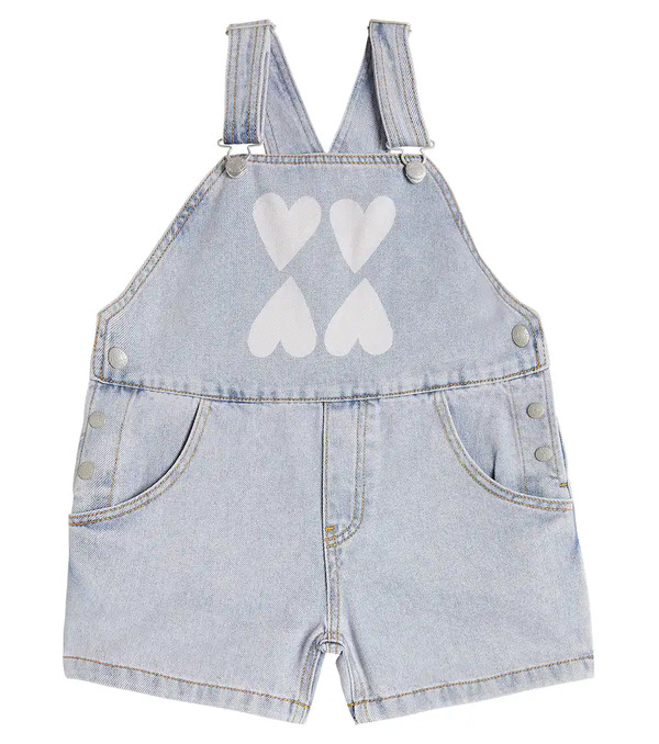  Jellymallow Jellymallow Heart Denim Overalls 