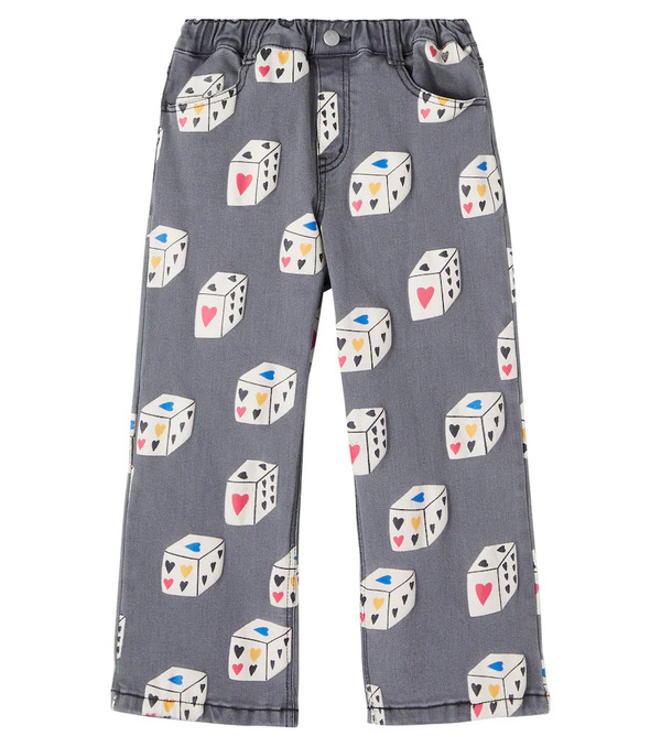  Jellymallow Jellymallow Heart Diced Printed Jeans 