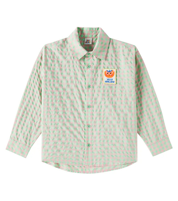  Jellymallow Jellymallow Logo Checked Cotton-blend Shirt 