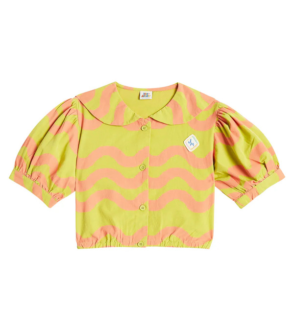  Jellymallow Jellymallow Wave Printed Cotton Blouse 