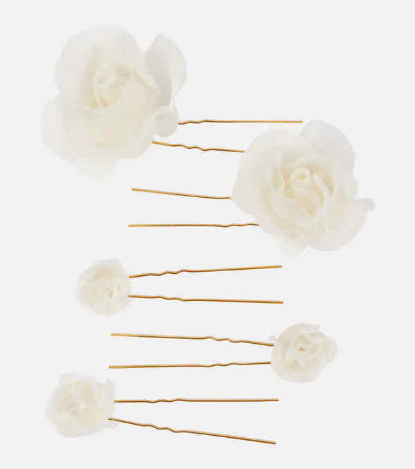  Jennifer Behr Jennifer Behr Bridal Rosalie Set Of 5 Bobby Pins 