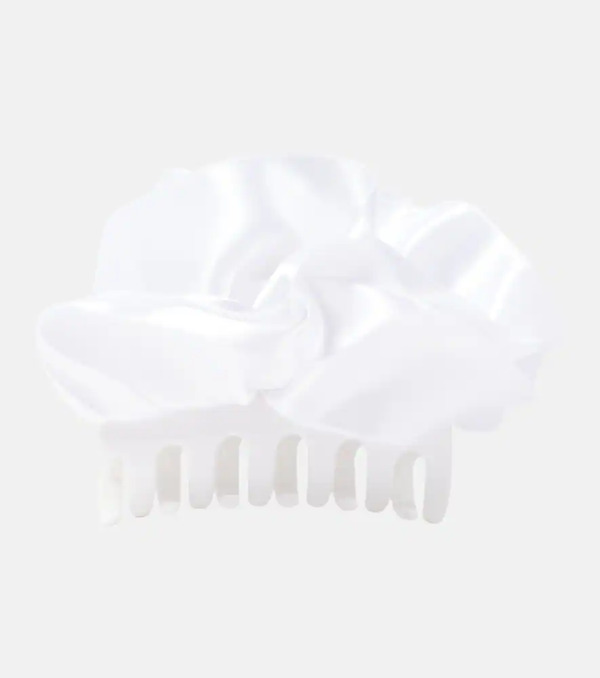  Jennifer Behr Jennifer Behr Ruffled Silk-blend Satin Hair Clip 