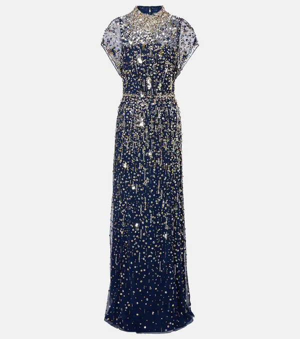  Jenny Packham Jenny Packham Sylvie Embellished Gown 