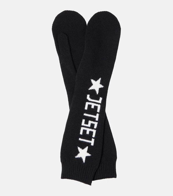 Jet Set Jet Set Logo Virgin Wool Mittens 