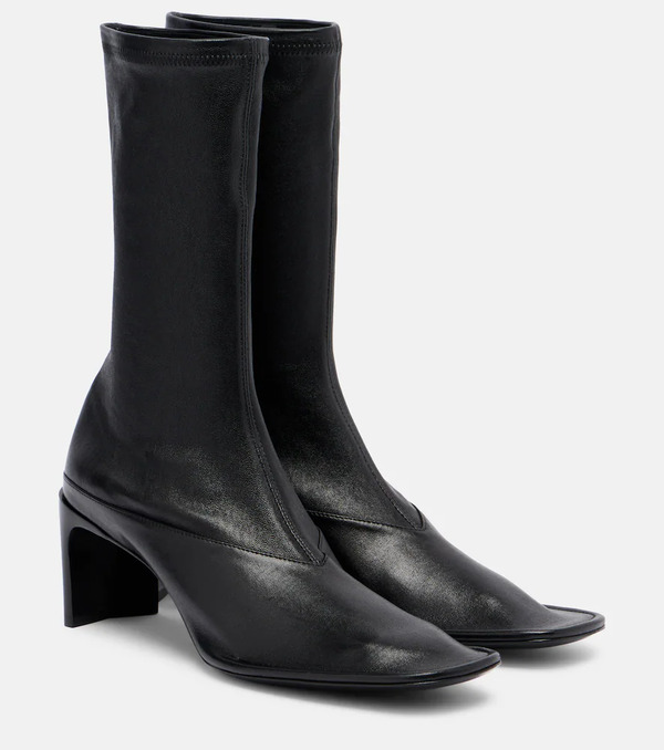  Jil Sander Jil Sander Trunk Leather Mid-calf Boots 
