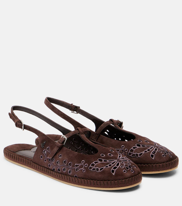  Jimmy Choo Jimmy Choo Amiee Embroidered Suede Espadrilles 