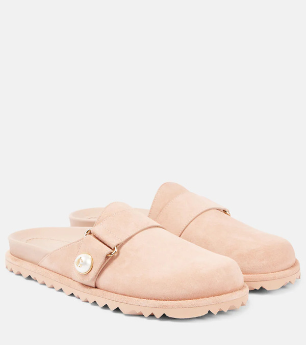  Jimmy Choo Jimmy Choo Fayence Suede Mules 