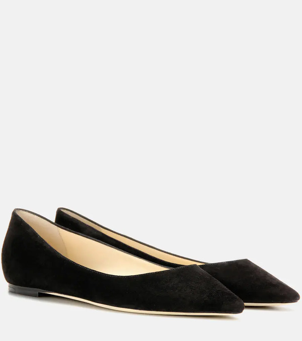  Jimmy Choo Jimmy Choo Romy Suede Ballet Flats 