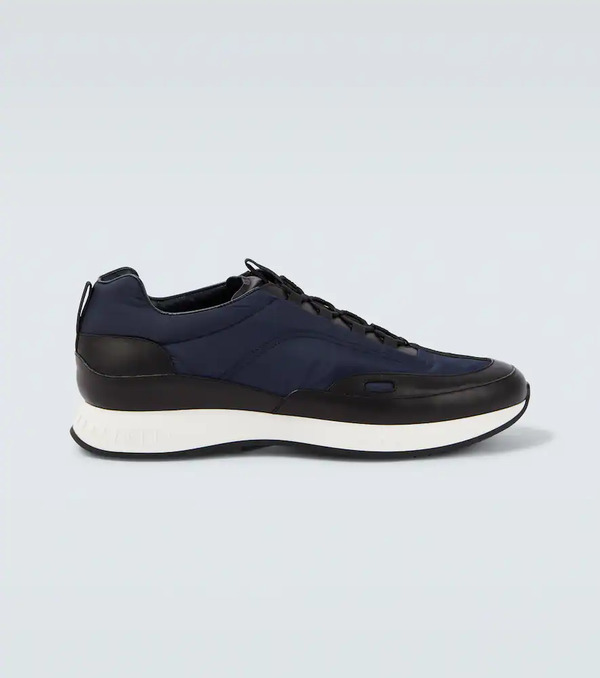  John Lobb John Lobb Leather-trimmed Slip-on Sneakers 