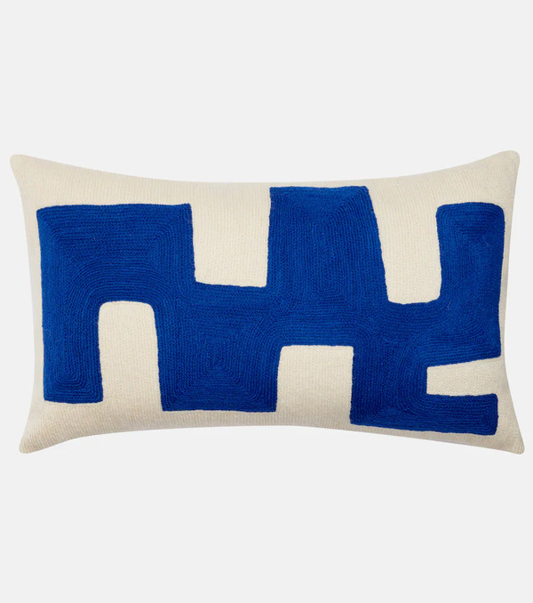  Jonathan Adler Jonathan Adler Ojai Blocks Wool And Cotton Cushion 