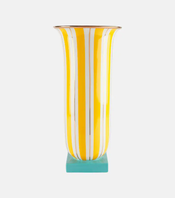  Jonathan Adler Jonathan Adler Portofino Striped Porcelain Vase 