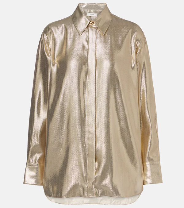  Joseph Joseph Capri Silk-blend Lamã© Blouse 