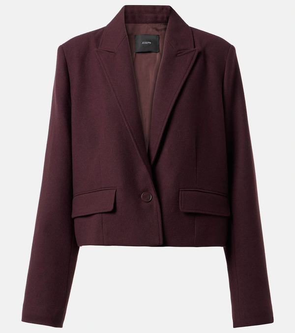  Joseph Joseph Cropped Single-breasted Wool Jacket 