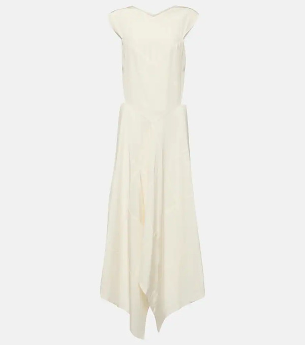  Joseph Joseph Danube Silk Crãªpe De Chine Midi Dress 