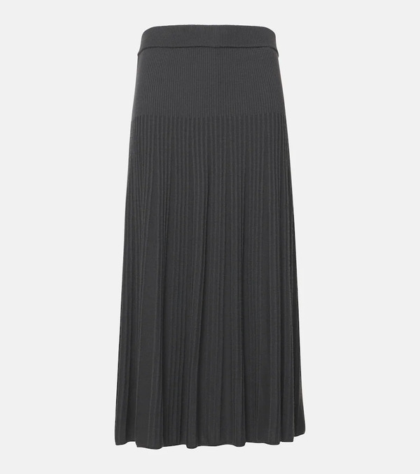 Joseph Joseph Knitted Wool Midi Skirt 