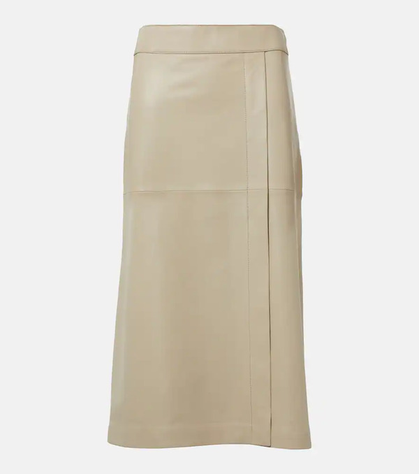  Joseph Joseph Leather Midi Skirt 