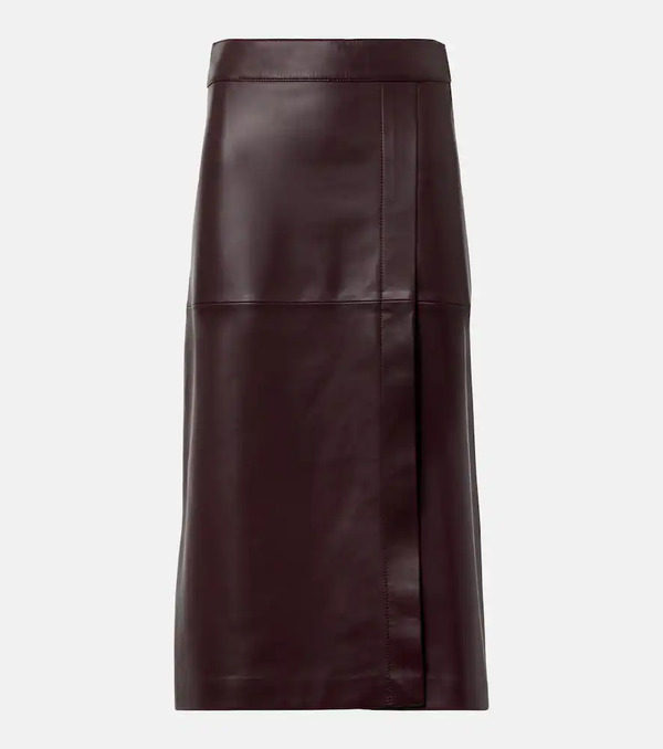  Joseph Joseph Leather Midi Skirt 