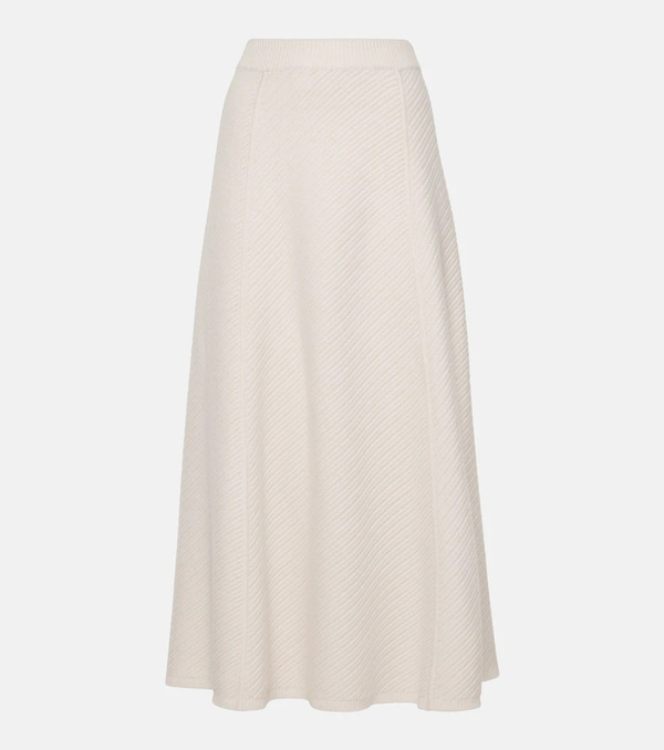  Joseph Joseph Ribbed-knit Wool-blend Midi Skirt 