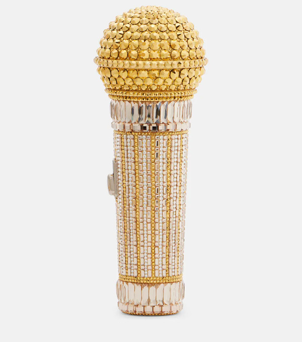  Judith Leiber Couture Judith Leiber Couture Microphone Small Crystal-embellished Clutch 