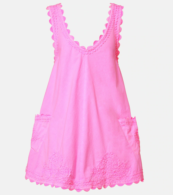  Juliet Dunn Juliet Dunn Embroidered Cotton Poplin Minidress 