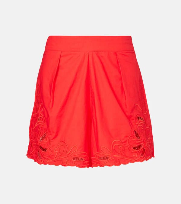  Juliet Dunn Juliet Dunn Embroidered Cotton Shorts 
