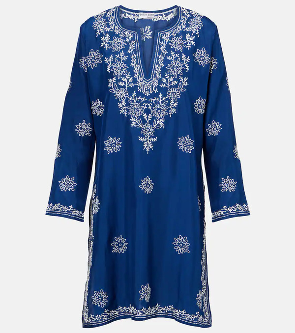  Juliet Dunn Juliet Dunn Embroidered Silk Tunic 