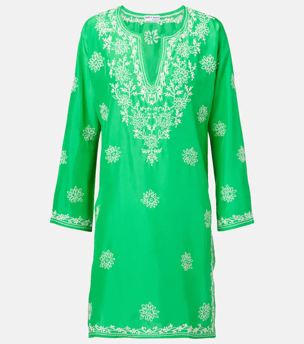  Juliet Dunn Juliet Dunn Embroidered Silk Tunic 
