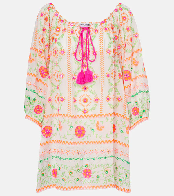  Juliet Dunn Juliet Dunn Printed Cotton Beach Dress 