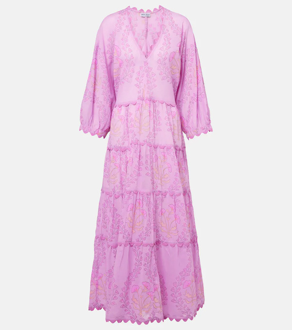  Juliet Dunn Juliet Dunn Printed Cotton Maxi Dress 