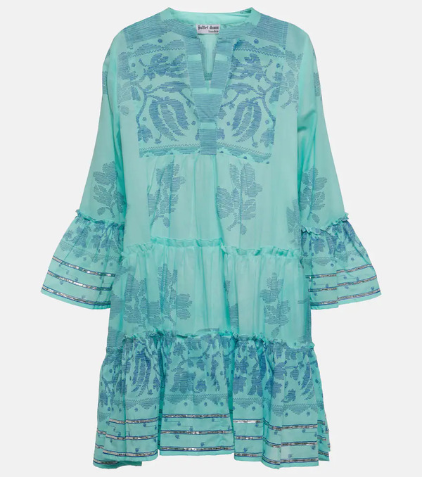  Juliet Dunn Juliet Dunn Printed Cotton Minidress 