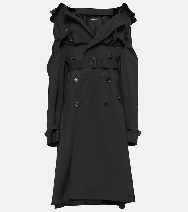  Junya Watanabe Junya Watanabe Cutout Wool And Mohair Midi Dress 