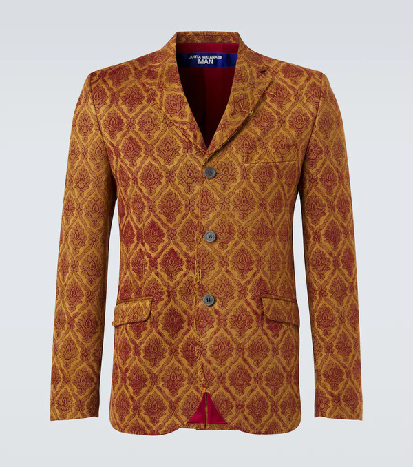  Junya Watanabe Junya Watanabe Floral Single-breasted Jacquard Blazer 