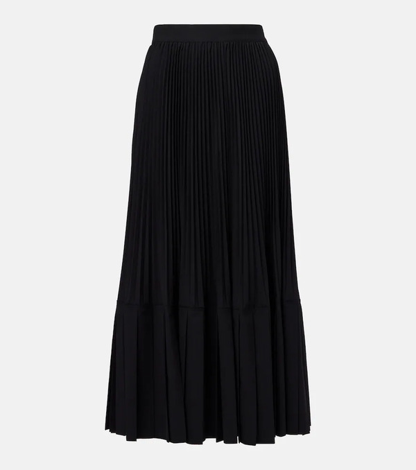  Junya Watanabe Junya Watanabe Plissã© Wool-blend Maxi Skirt 