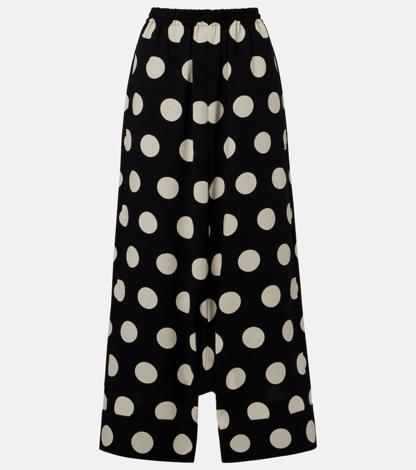  Junya Watanabe Junya Watanabe Polka-dot Wide-leg Pants 