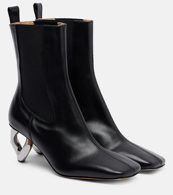  Jw Anderson Jw Anderson Chain Leather Ankle Boots 