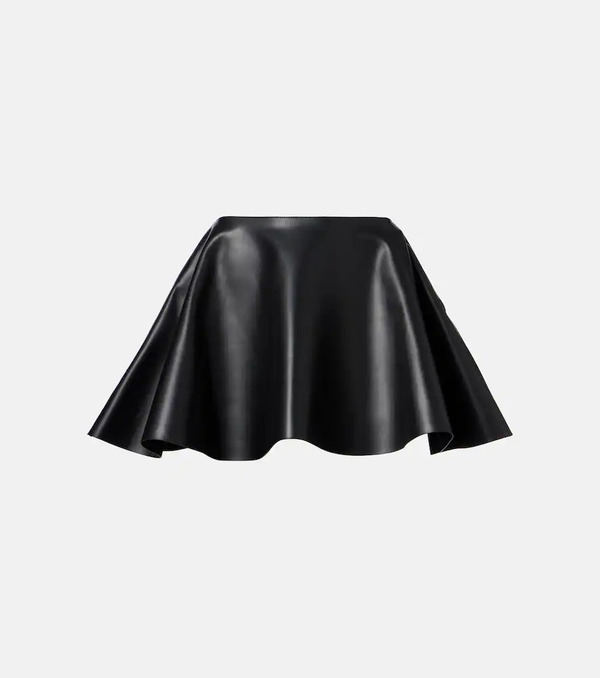  Jw Anderson Jw Anderson Circle Leather Miniskirt 